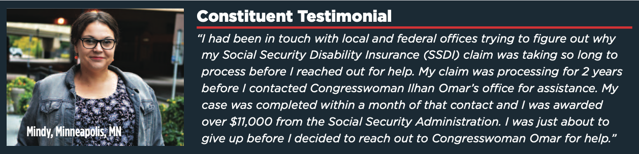Constituent Testimonial