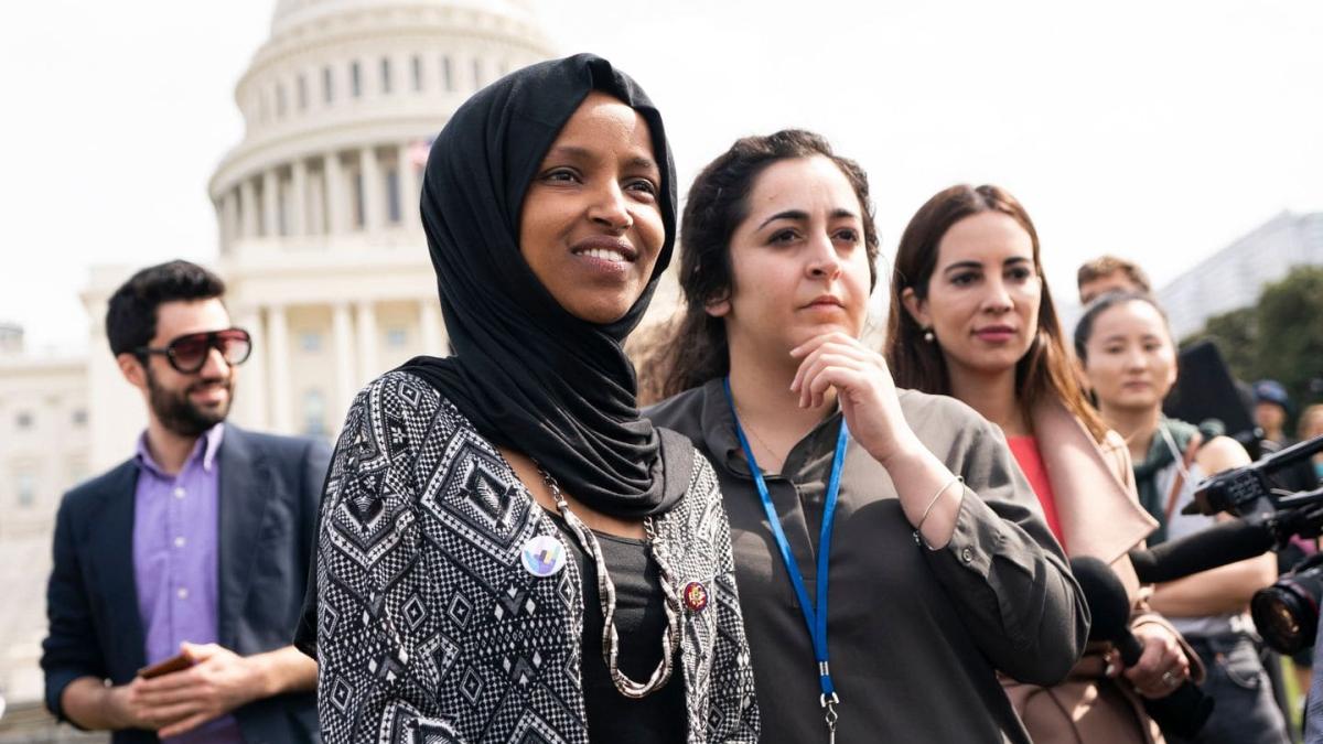 Representative Ilhan Omar speaking