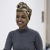 Rep. Omar walking the halls of congress