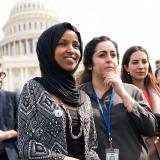 Representative Ilhan Omar speaking