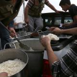 Representative Ilhan Omar with constituents