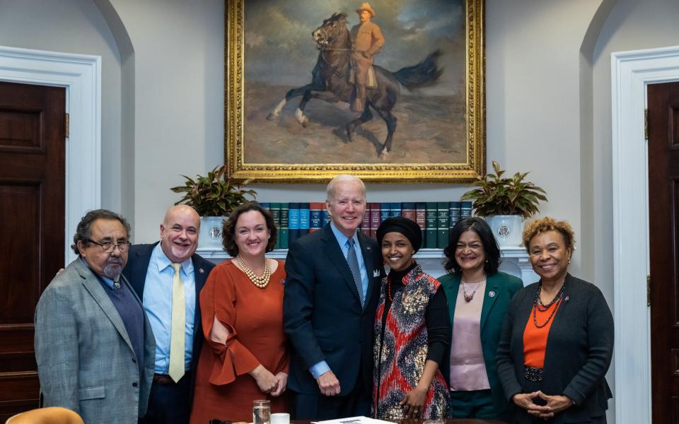 Rep. Omar with President Biden