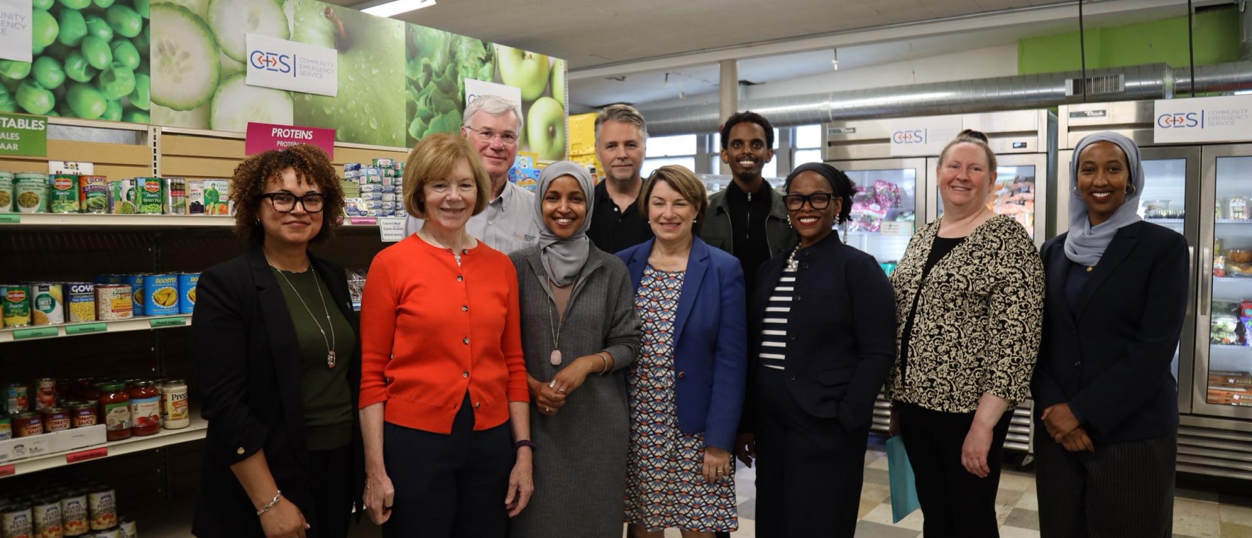 Rep. Omar hosts Protecting SNAP press conference with Senator Amy Klobuchar and Senator Tina Smith, local leaders, and advocates